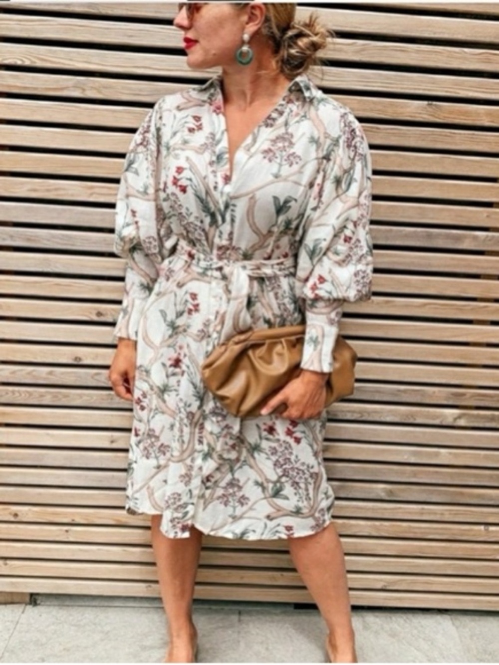 Johanna Ortiz X H&M Sz L
Linen Orchid Blogger Fav Puff
Sleeves Belted Midi Dress